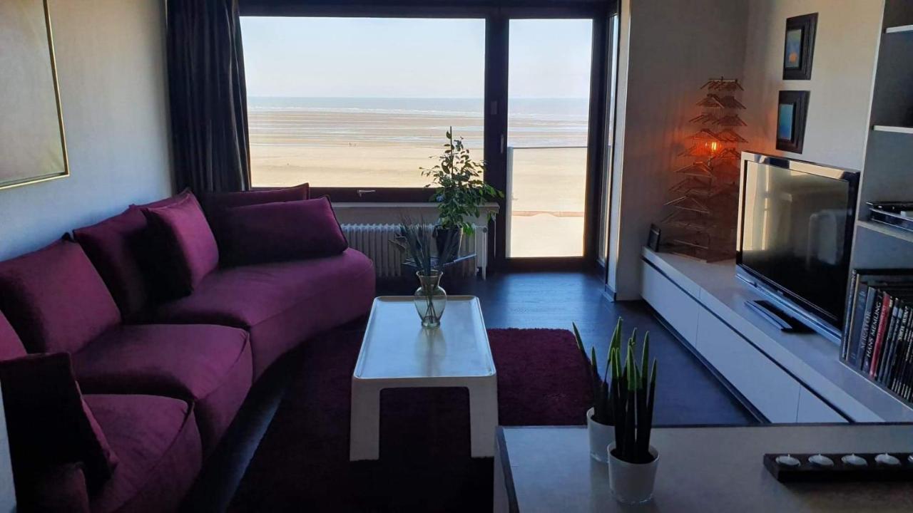 Modern appartement met frontaal zeezicht en privé parking Knokke-Le-Zoute Extérieur photo